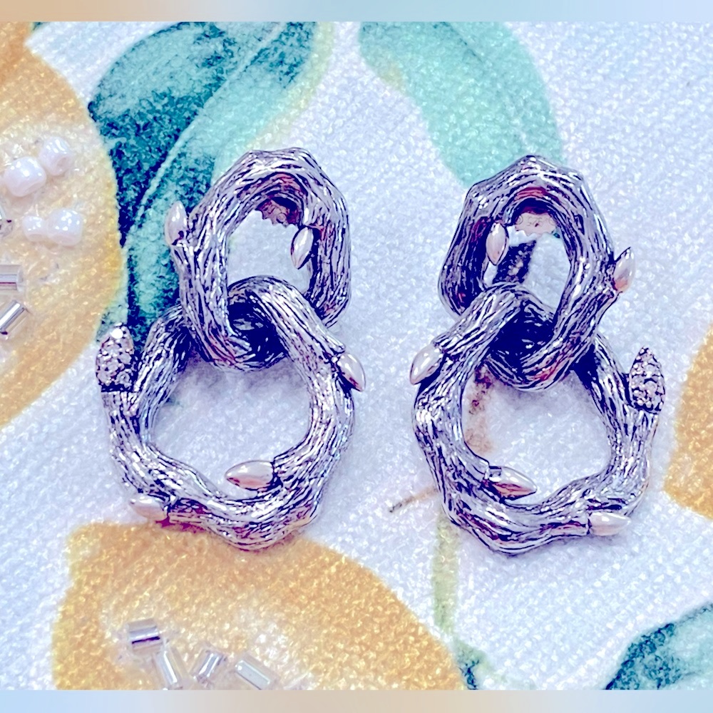 ❗️FINAL PRICE❗️Gorgeous Stephen Dweck Diamonds 925 Sterling Silver Earrings